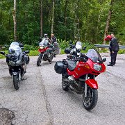 Technische Pause an der B166 : !Moped-Touren, 2017.4-Laender, 2017.4-Länder, Au, Europa, Europe, Moped-Touren, Norbert Brüchle, Oberösterreich, Österreich