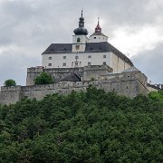 Fotostopp vor der Burg Forchtenstein : !Moped-Touren, 2017.4-Laender, 2017.4-Länder, Burgenland, Europa, Europe, Forchtenstein, Moped-Touren, Österreich
