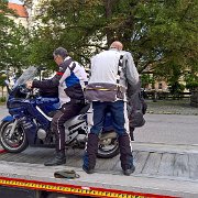 Motorschaden und Abtransport in Netolice : !Moped-Touren, 2017.4-Laender, 2017.4-Länder, Europa, Europe, Gerd Kossack, Moped-Touren, Netolice, Tschechien, Werner Probst
