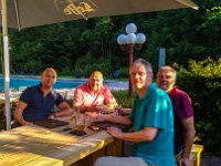 Abendessen auf der Terasse vom Val d'Arimont : 2018.Ardennen, Belgien, Europa, Europe, MRD
